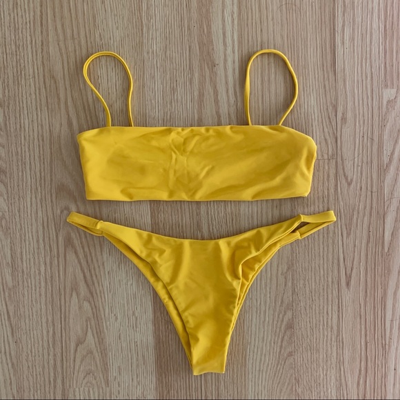 Koana Swimwear Yellow top and bottoms - Picture 1 of 2
